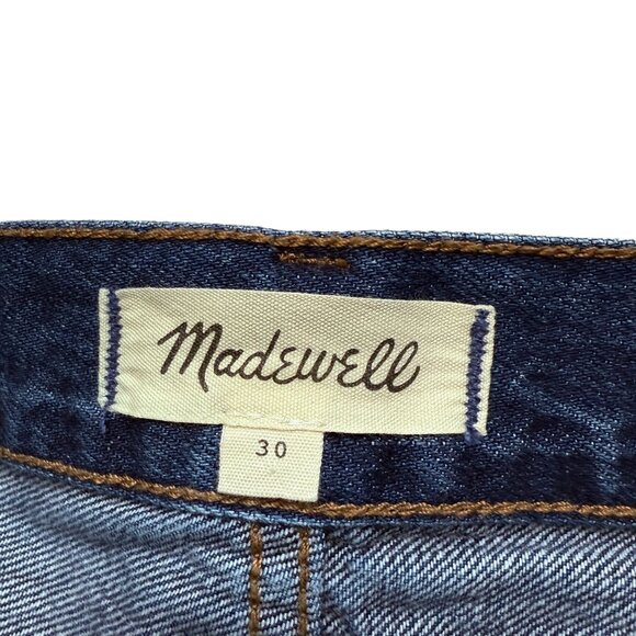 MADEWELL Denim Maxi Skirt Size 30 ( 8/10) Blue Long Casual Slit Jean Skirt - Picture 9 of 14